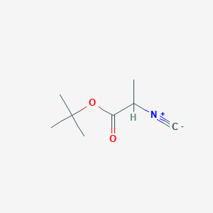 molecular formula C8H13NO2 B1608026 tert-Butyl 2-isocyanopropionate CAS No. 34074-64-1