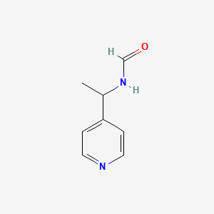 molecular formula C8H10N2O B1608029 N-(1-吡啶-4-基乙基)甲酰胺 CAS No. 20877-38-7