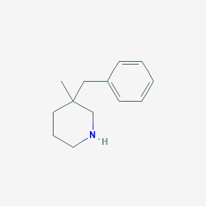 molecular formula C13H19N B160805 3-Benzyl-3-methylpiperidine CAS No. 136422-42-9
