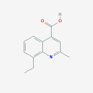 molecular formula C13H13NO2 B1608062 8-Ethyl-2-methylquinoline-4-carboxylic acid CAS No. 288151-72-4