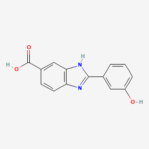 2-(3-hydroxyphenyl)-3H-benzimidazole-5-carboxylic acid