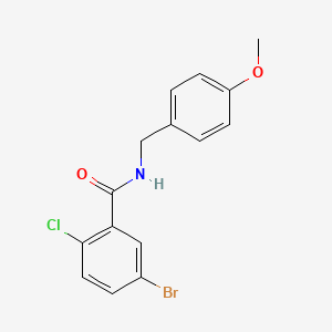 molecular formula C15H13BrClNO2 B1608069 4-Methoxybenzyl 5-bromo-2-chlorobenzamide CAS No. 701255-27-8