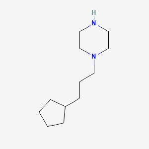 molecular formula C12H24N2 B1608076 1-(3-环戊基丙基)哌嗪 CAS No. 827614-49-3