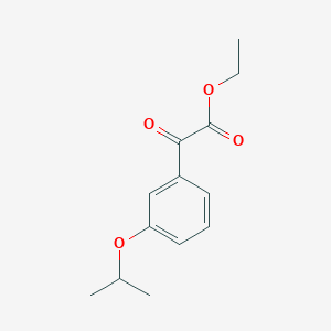 molecular formula C13H16O4 B1608080 Ethyl 3-iso-propoxybenzoylformate CAS No. 845790-54-7
