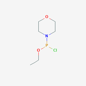 molecular formula C6H13ClNO2P B1608082 Chloro-ethoxy-morpholin-4-ylphosphane CAS No. 16276-74-7
