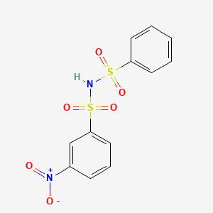 molecular formula C12H10N2O6S2 B1608083 3-Nitro-N-(phenylsulfonyl)benzenesulfonamide CAS No. 69173-32-6