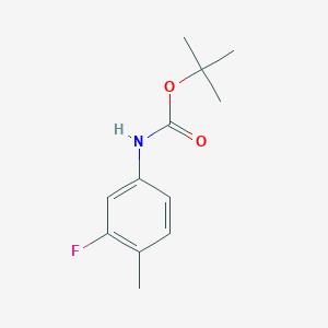 molecular formula C12H16FNO2 B1608103 tert-Butyl (3-fluoro-4-methylphenyl)carbamate CAS No. 494789-04-7
