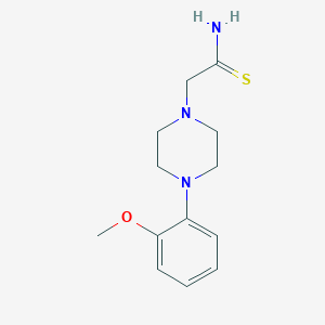 2-[4-(2-Methoxyphenyl)piperazino]ethanethioamide