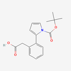 2-[2-[1-[(2-methylpropan-2-yl)oxycarbonyl]pyrrol-2-yl]phenyl]acetic Acid