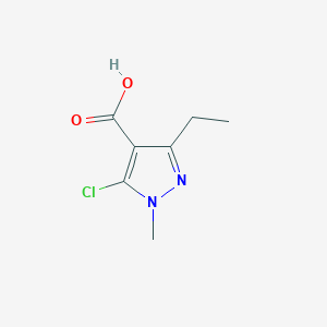 molecular formula C7H9ClN2O2 B1608128 5-Chloro-3-ethyl-1-methyl-1H-pyrazole-4-carboxylic acid CAS No. 143214-26-0