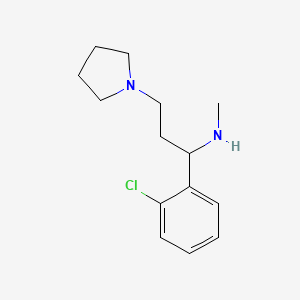 [1-(2-Chloro-phenyl)-3-pyrrolidin-1-yl-propyl]-methyl-amine