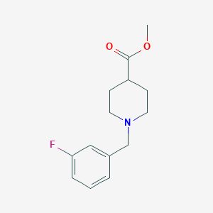 molecular formula C14H18FNO2 B1608134 Methyl 1-(3-fluorobenzyl)-4-piperidinecarboxylate CAS No. 383146-94-9