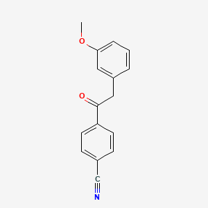 4-[2-(3-Methoxyphenyl)acetyl]benzonitrile