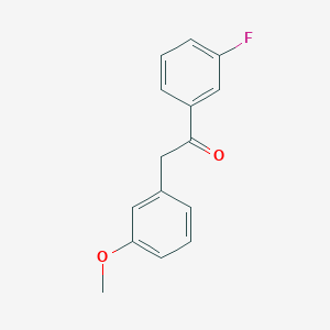 1-(3-Fluorophenyl)-2-(3-methoxyphenyl)-1-ethanone