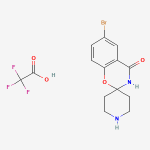 6-Bromospiro[benzo[e][1,3]oxazine-2,4'-piperidin]-4(3H)-one 2,2,2-trifluoroacetate