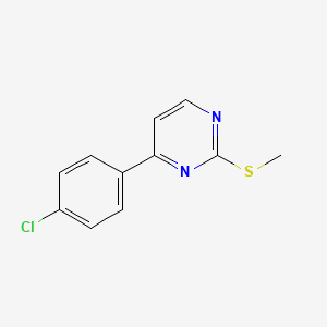 4-(4-Chlorophenyl)-2-(methylthio)pyrimidine