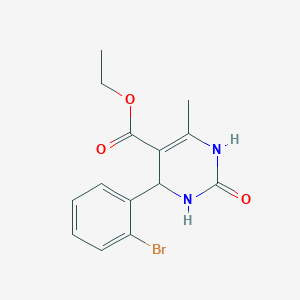 Ethyl 4-(2-bromophenyl)-6-methyl-2-oxo-1,2,3,4-tetrahydropyrimidine-5-carboxylate