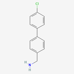 molecular formula C13H12ClN B1608151 [4-(4-Chlorophenyl)phenyl]methanamine CAS No. 15996-82-4