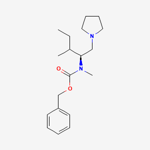 (S)-1-Pyrrolidin-2-isobutyl-2-(N-cbz-N-methyl)amino-ethane