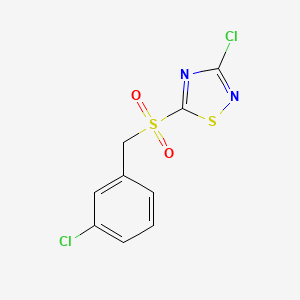 3-Chloro-5-(3-chlorobenzylsulfonyl)-1,2,4-thiadiazole