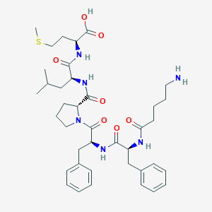 molecular formula C39H56N6O7S B160818 delta-Ava-pro(9)-substance P (7-11) CAS No. 136912-73-7
