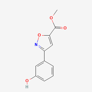 molecular formula C11H9NO4 B1608182 Methyl 3-(3-hydroxyphenyl)-1,2-oxazole-5-carboxylate CAS No. 904817-54-5