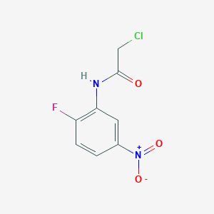 molecular formula C8H6ClFN2O3 B1608199 2-chloro-N-(2-fluoro-5-nitrophenyl)acetamide CAS No. 379254-83-8