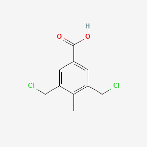 molecular formula C10H10Cl2O2 B1608200 3,5-Bis-chloromethyl-4-methyl-benzoic acid CAS No. 37908-90-0