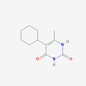 molecular formula C11H16N2O2 B160821 5-Cyclohexyl-6-methyluracil CAS No. 135676-14-1