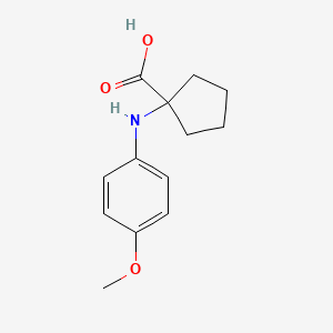 1-[(4-Methoxyphenyl)amino]cyclopentanecarboxylic acid