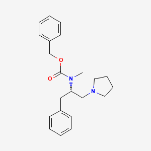 (S)-benzyl methyl(1-phenyl-3-(pyrrolidin-1-yl)propan-2-yl)carbamate