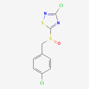 3-Chloro-5-(4-chlorobenzylsulfinyl)-1,2,4-thiadiazole