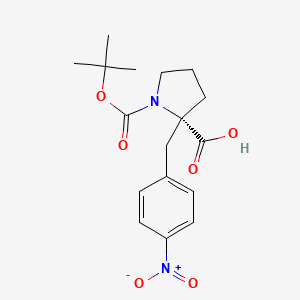 (S)-1-(tert-Butoxycarbonyl)-2-(4-nitrobenzyl)pyrrolidine-2-carboxylic acid