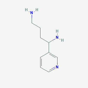 molecular formula C9H15N3 B1608236 1-Pyridin-3-ylbutane-1,4-diamine CAS No. 374064-04-7