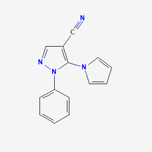 1-phenyl-5-(1H-pyrrol-1-yl)-1H-pyrazole-4-carbonitrile