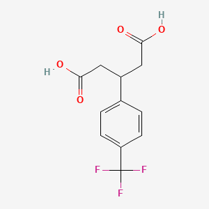 3-[4-(Trifluoromethyl)phenyl]pentanedioic acid