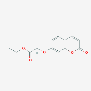molecular formula C14H14O5 B1608269 Ethyl 2-(2-oxo-2H-chromen-7-yloxy)propanoate CAS No. 314262-30-1