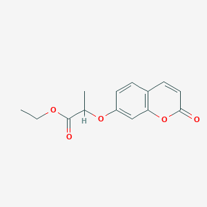 molecular formula C14H14O5 B1608269 Ethyl2-(2-oxo-2H-chromen-7-yloxy)propanoate CAS No. 314262-30-1