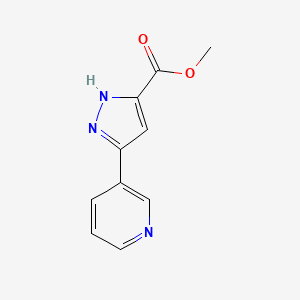 molecular formula C10H9N3O2 B1608281 Methyl 5-(pyridin-3-yl)-1H-pyrazole-3-carboxylate CAS No. 898052-20-5