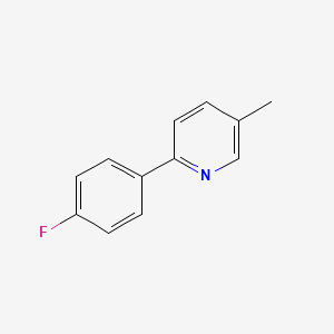 molecular formula C12H10FN B1608286 2-(4-Fluorophenyl)-5-methylpyridine CAS No. 85237-65-6