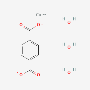 molecular formula C8H10CuO7 B1608288 Copper terephthalate trihydrate CAS No. 28758-10-3