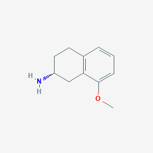 molecular formula C11H15NO B160831 (R)-(+)-8-Methoxy-2-aminotetralin CAS No. 127165-18-8