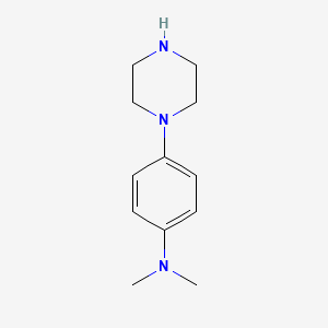 molecular formula C12H19N3 B1608322 Dimethyl-(4-piperazin-1-YL-phenyl)-amine CAS No. 91703-23-0