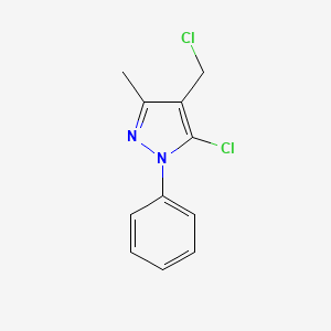 5-chloro-4-(chloromethyl)-3-methyl-1-phenyl-1H-pyrazole