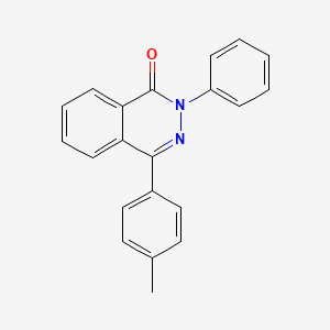molecular formula C21H16N2O B1608337 4-(4-Methylphenyl)-2-phenylphthalazin-1-one CAS No. 57709-75-8