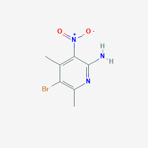 molecular formula C7H8BrN3O2 B1608343 5-Bromo-4,6-dimethyl-3-nitropyridin-2-amine CAS No. 89791-76-4