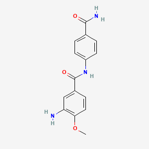 3-Amino-N-(4-(aminocarbonyl)phenyl)-4-methoxybenzamide