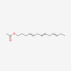 B1608355 trans-cis,cis-4,7,10-Tridecatrienyl acetate CAS No. 61810-56-8