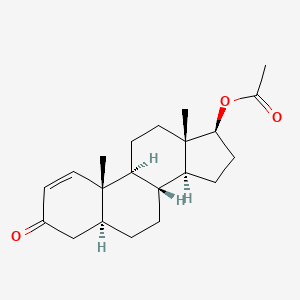 molecular formula C21H30O3 B1608363 17-beta-Hydroxy-5alpha-androst-1-en-3-one acetate CAS No. 64-82-4