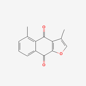 molecular formula C14H10O3 B1608367 Naphtho(2,3-b)furan-4,9-dione, 3,5-dimethyl- CAS No. 22985-02-0